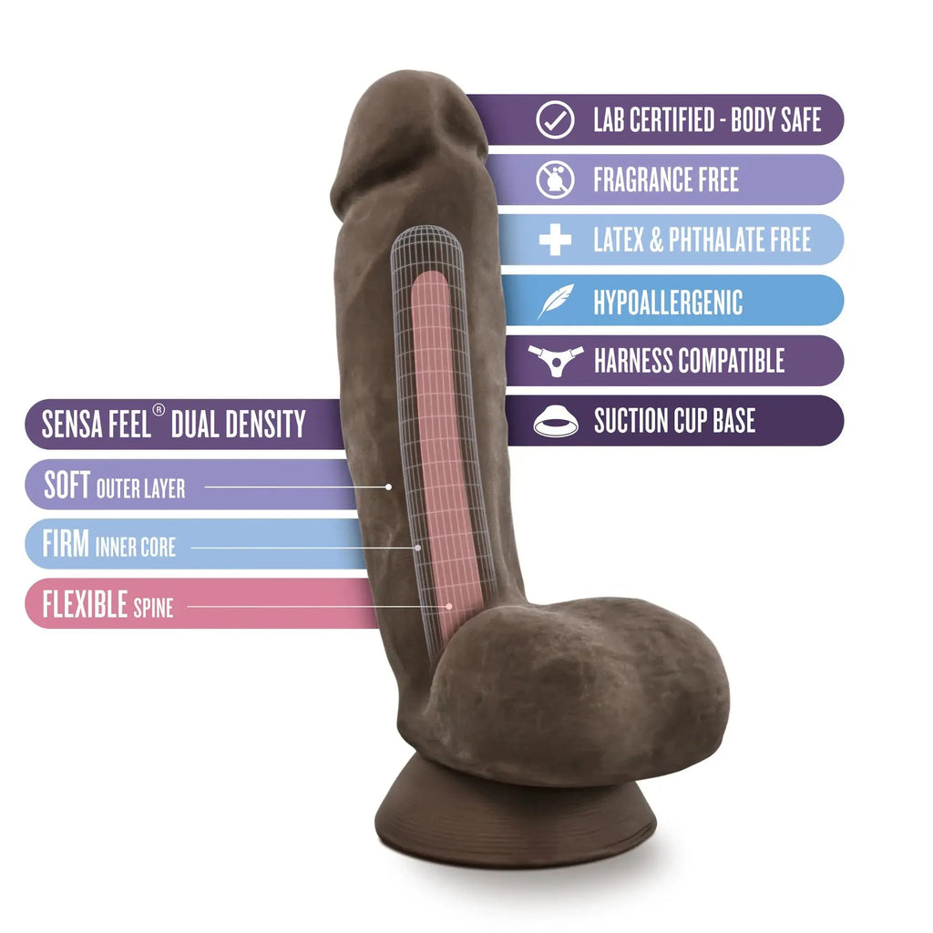 Au Naturel - Jerome - Brown – body-safe materials | Fu'Cha Exotics