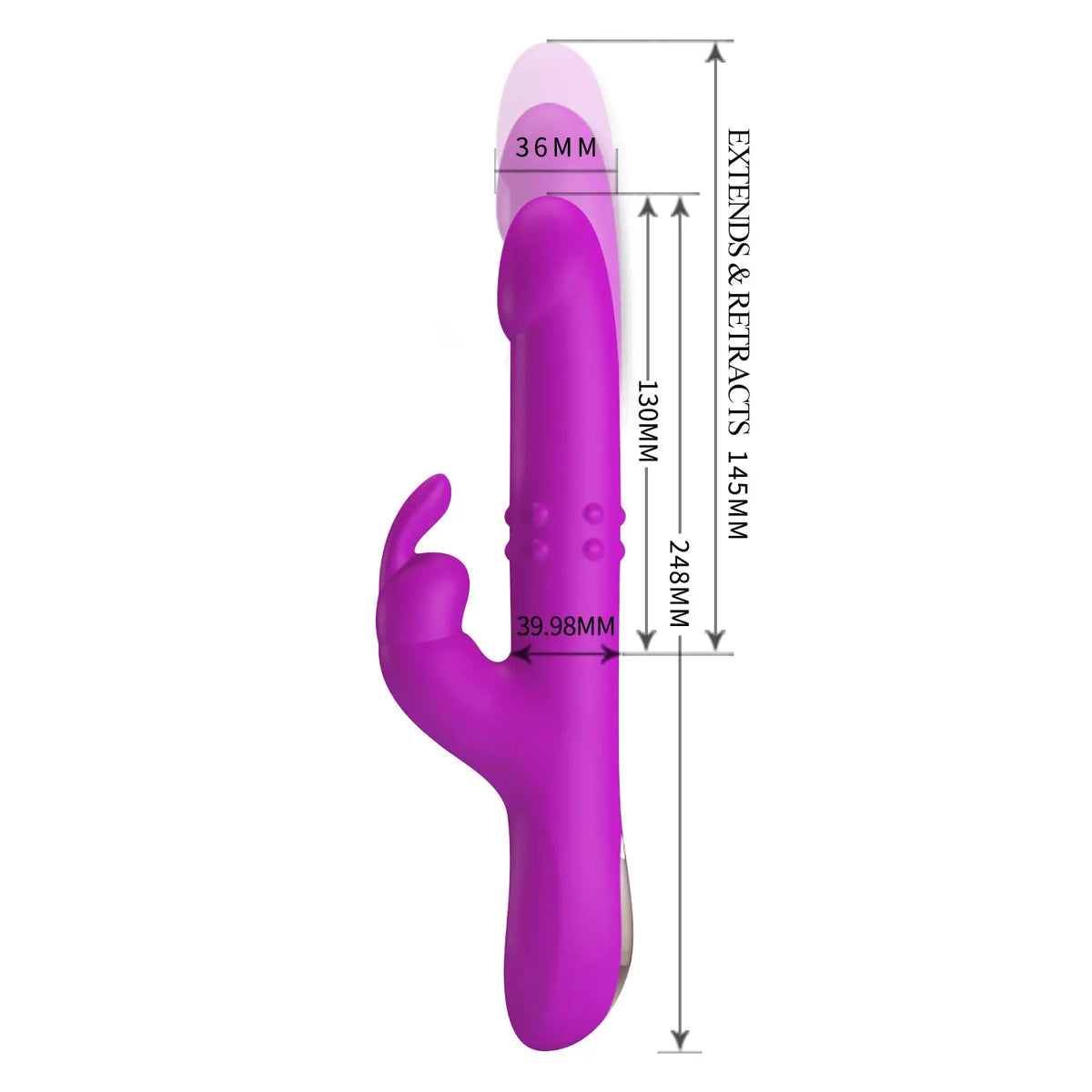 Pretty Love Reese - Purple – body-safe materials | Fu'Cha Exotics