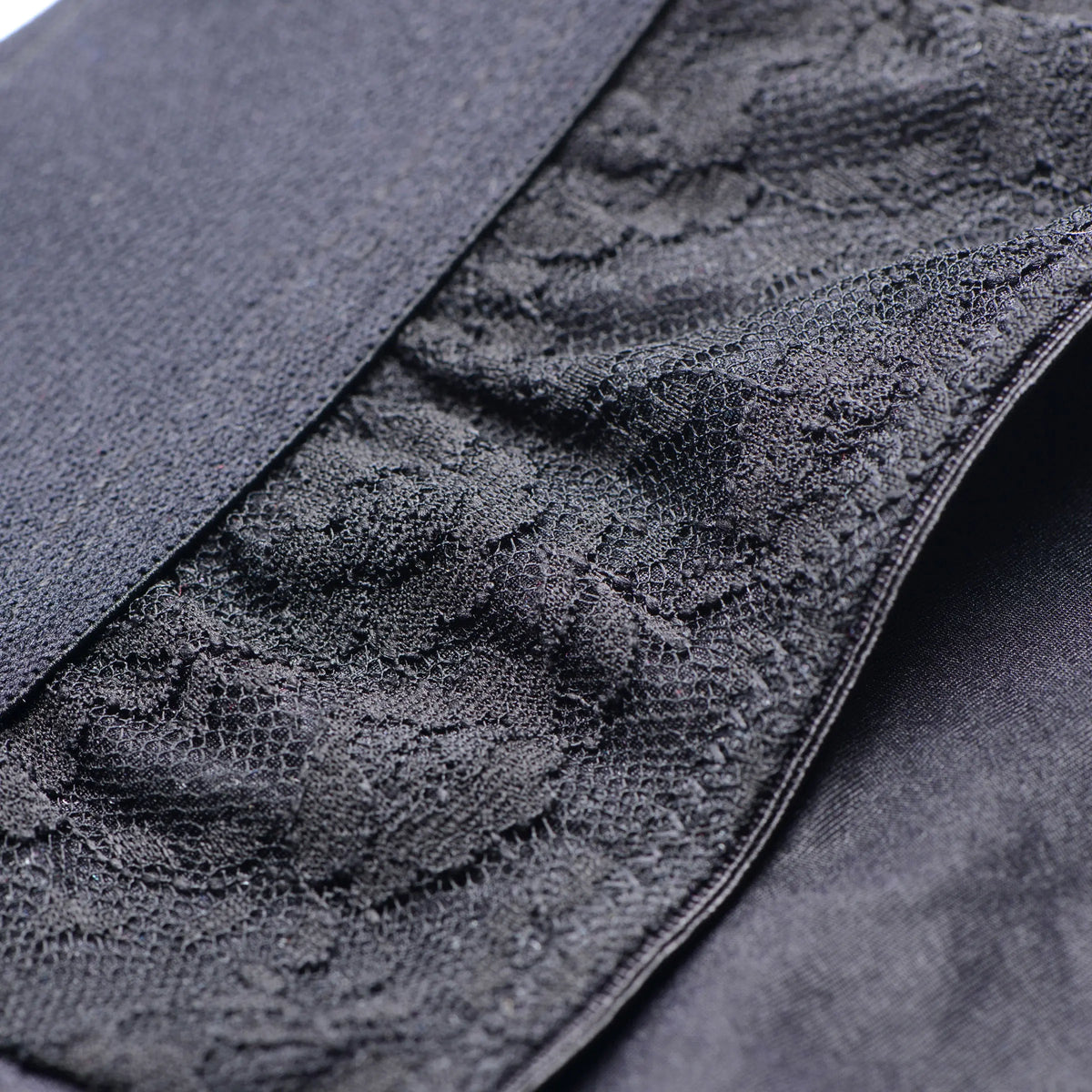 Lace Envy Black Crotchless Panty Harness - L/xl – body-safe materials | Fu'Cha Exotics