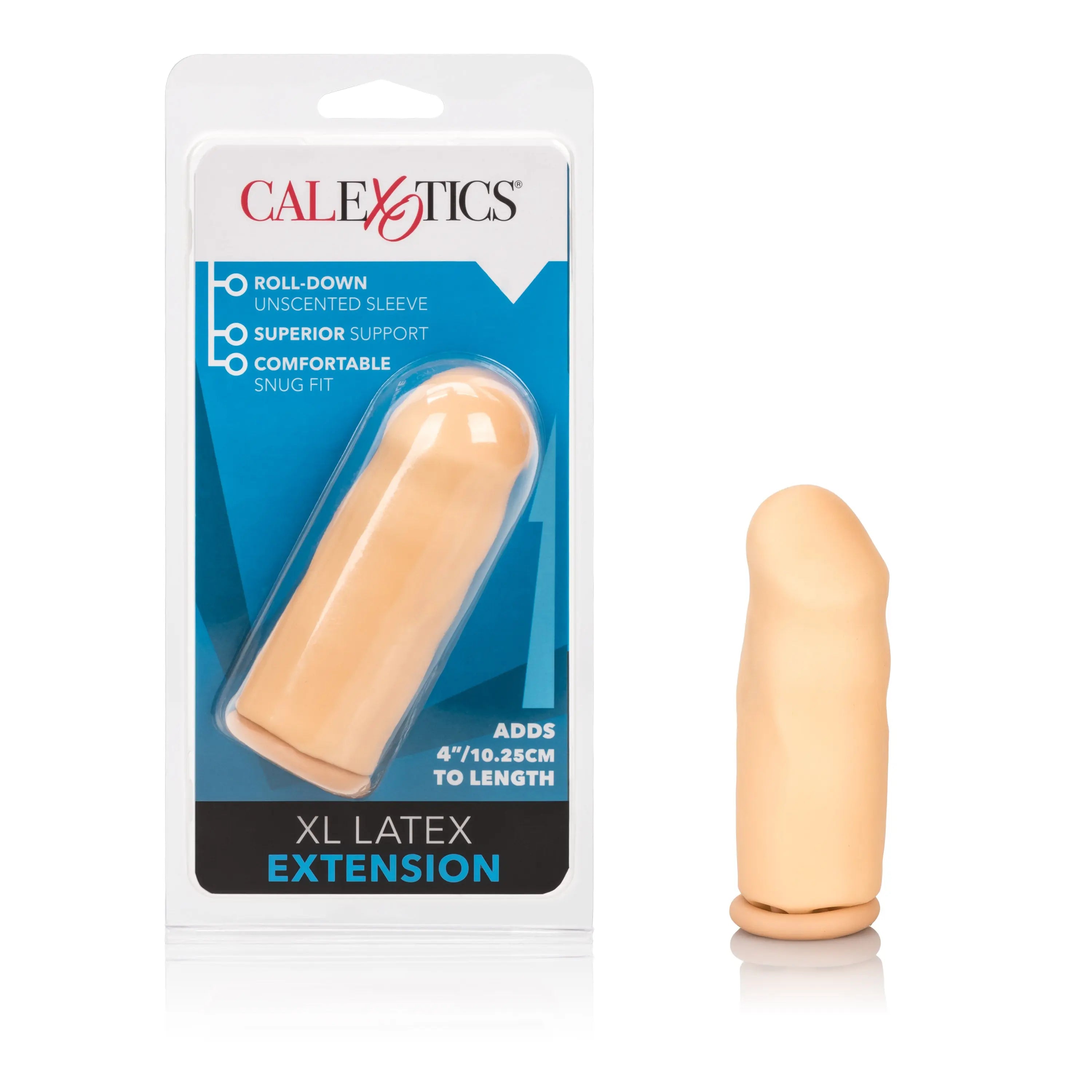 CalExotics ivory latex extension sleeve, 4 in