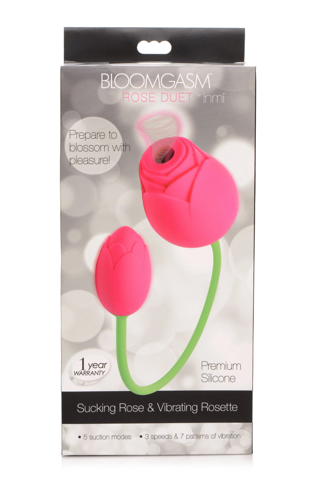 Bloomgasm Rose Duet - Sucking Rose and Vibrating - Rosette – body-safe materials | Fu'Cha Exotics