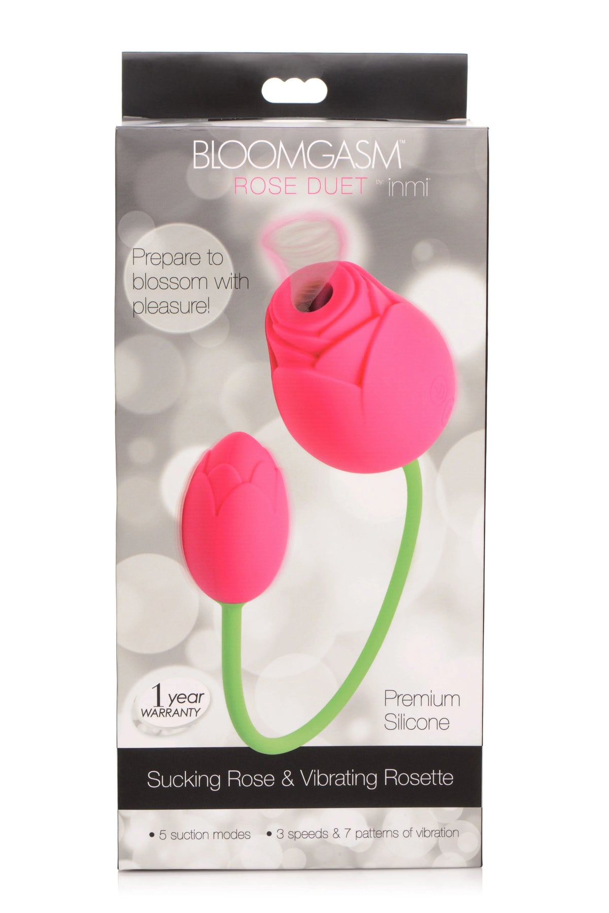 Bloomgasm Rose Duet - Sucking Rose and Vibrating - Rosette – body-safe materials | Fu'Cha Exotics