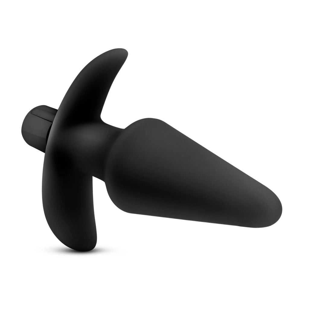 Anal Adventures Platinum - Silicone Vibrating Plug - Black – body-safe materials | Fu'Cha Exotics