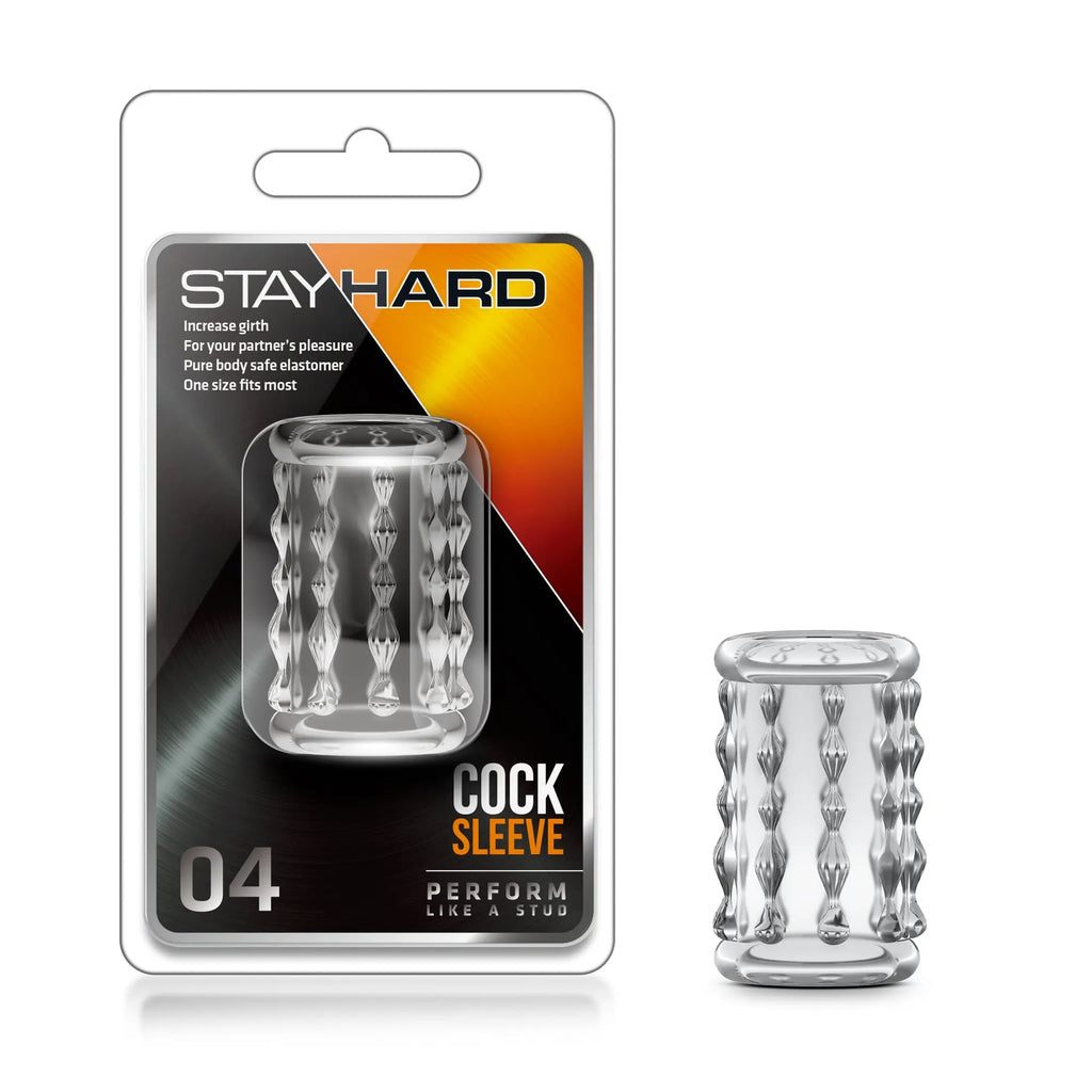 Stay Hard Cock Sleeve 04 - Clear – body-safe materials | Fu'Cha Exotics