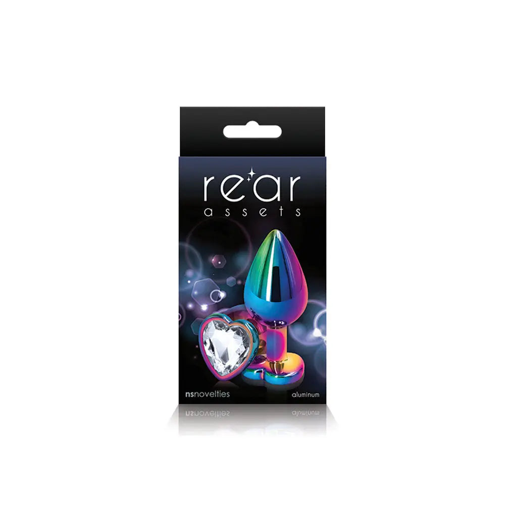 Rear Assets - Multicolor Heart - Medium - Clear – aluminum | Fu'Cha Exotics