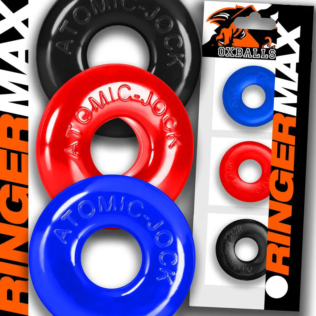 Ringer Max 3-Pack - Multi – body-safe silicone | Fu'Cha Exotics