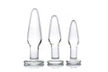 Dosha 3 Piece Glass Anal Plug Kit