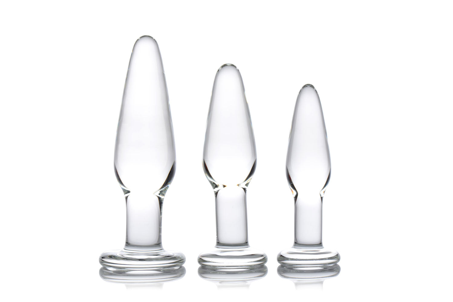 Dosha 3 Piece Glass Anal Plug Kit