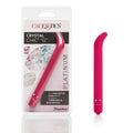 Pink crystal wand massager with gem accents