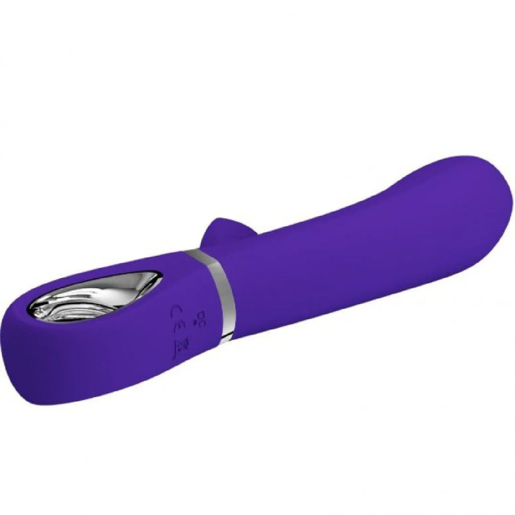 Thomas Super Soft Silicone Rabbit Vibrator - Purple – body-safe materials | Fu'Cha Exotics