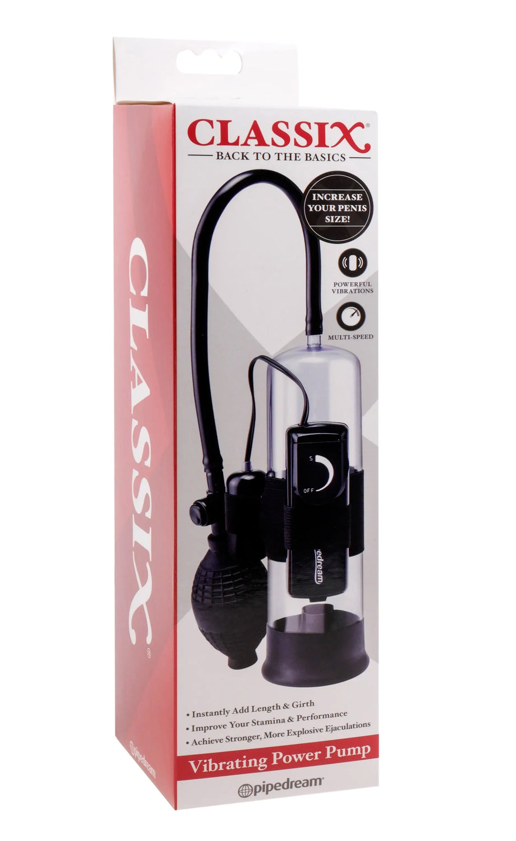 Classix Vibrating Power Pump – body-safe materials | Fu'Cha Exotics
