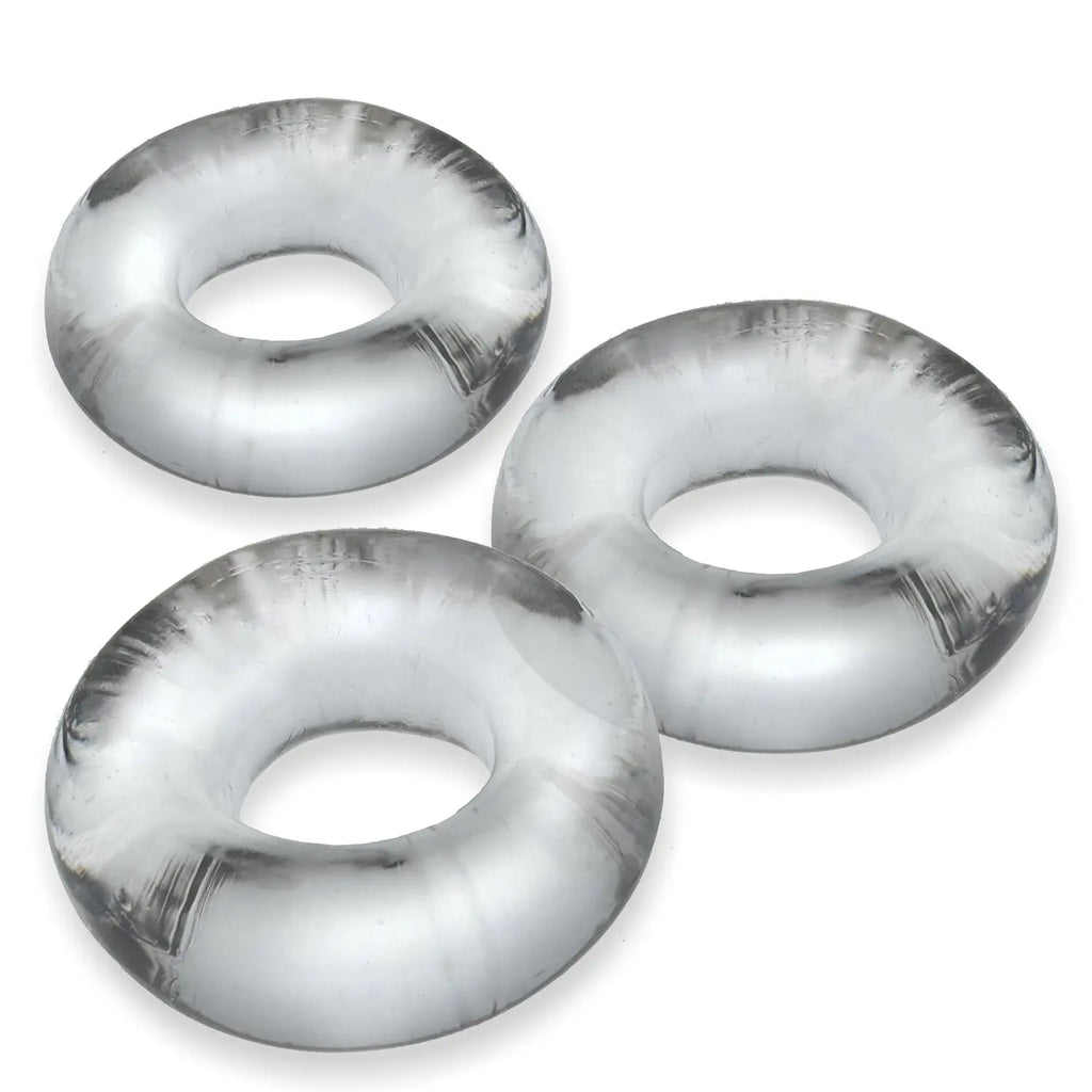 Fat Willy 3-Pack Jumbo C-Rings - Clear – body-safe materials | Fu'Cha Exotics