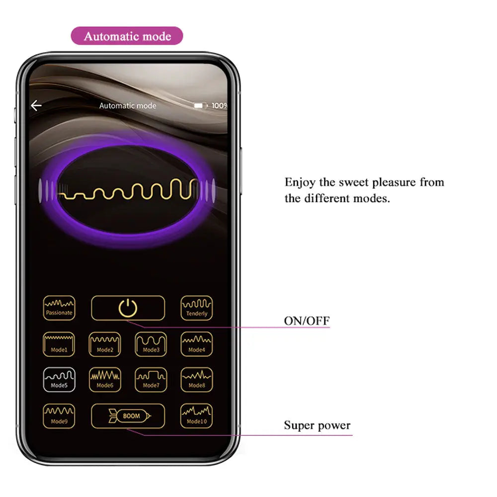 Pretty Love Nymph Global Remote Control Series - Purple – body-safe silicone 12 vibration modes | Fu'Cha Exotics