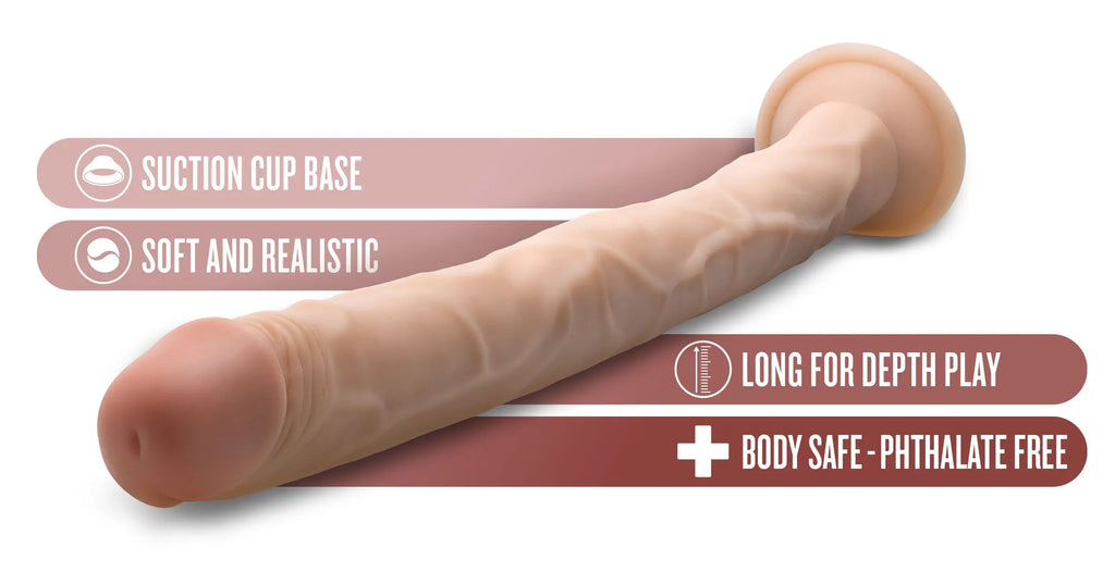 Dr. Skin - 19 Inch Dildo - Beige – body-safe materials suction stimulation | Fu'Cha Exotics