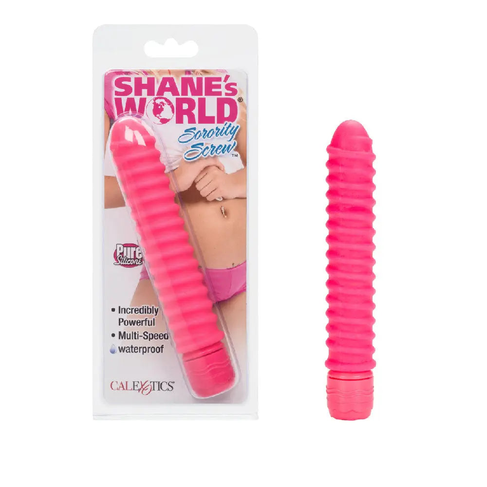 Shanes World Sorority Screw Vibe - Pink – body-safe materials | Fu'Cha Exotics