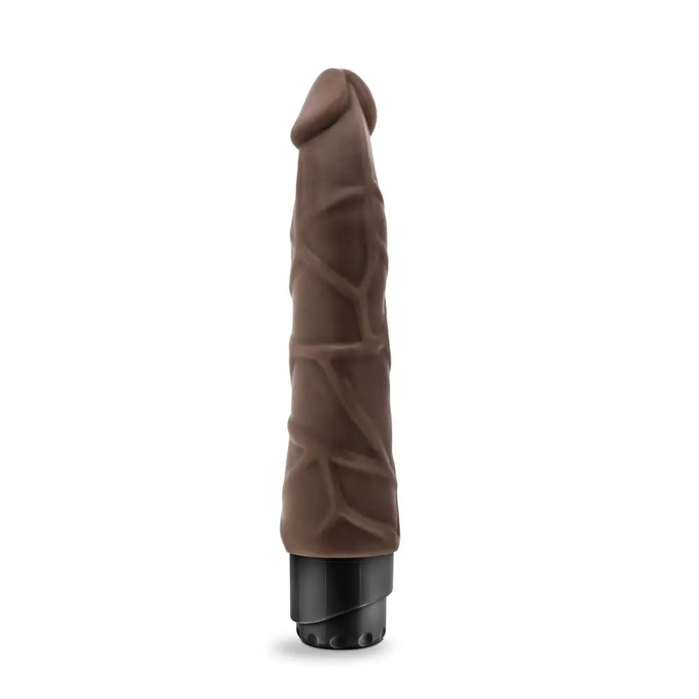 Dr. Skin - Cock Vibe 1 - 9 Inch Vibrating Cock - Chocolate – body-safe materials | Fu'Cha Exotics