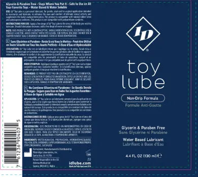ID Toy Lube 4.4 Fl Oz Bottle – body-safe materials | Fu'Cha Exotics