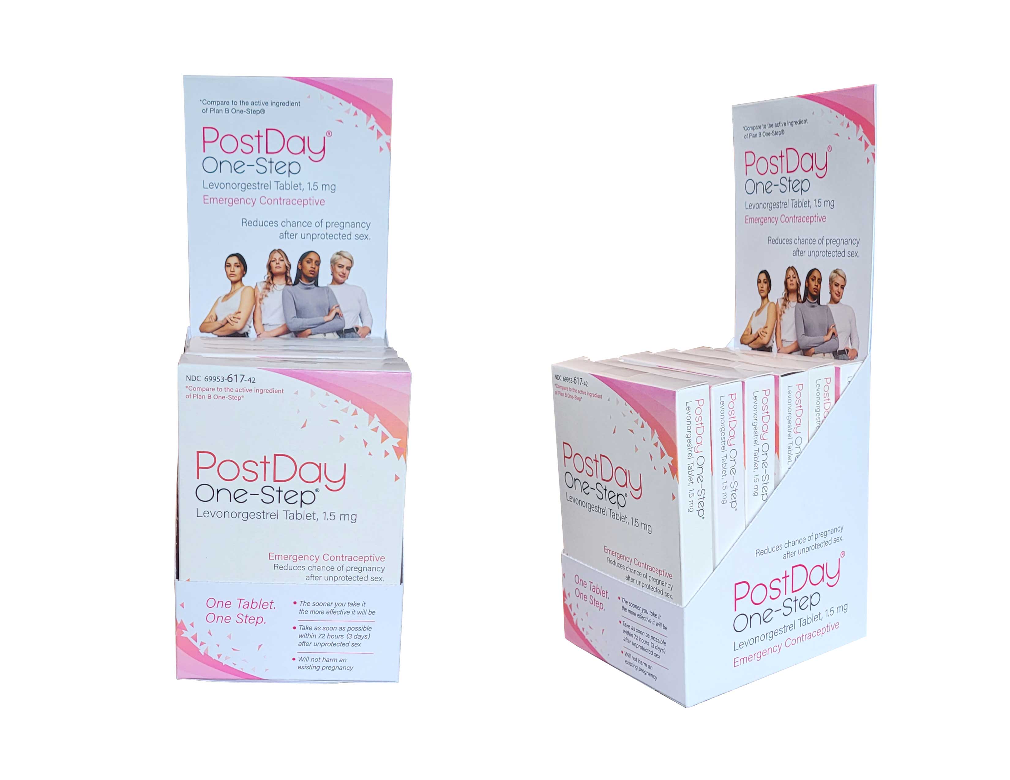 Postday One-Step Single Pack Display  6ct