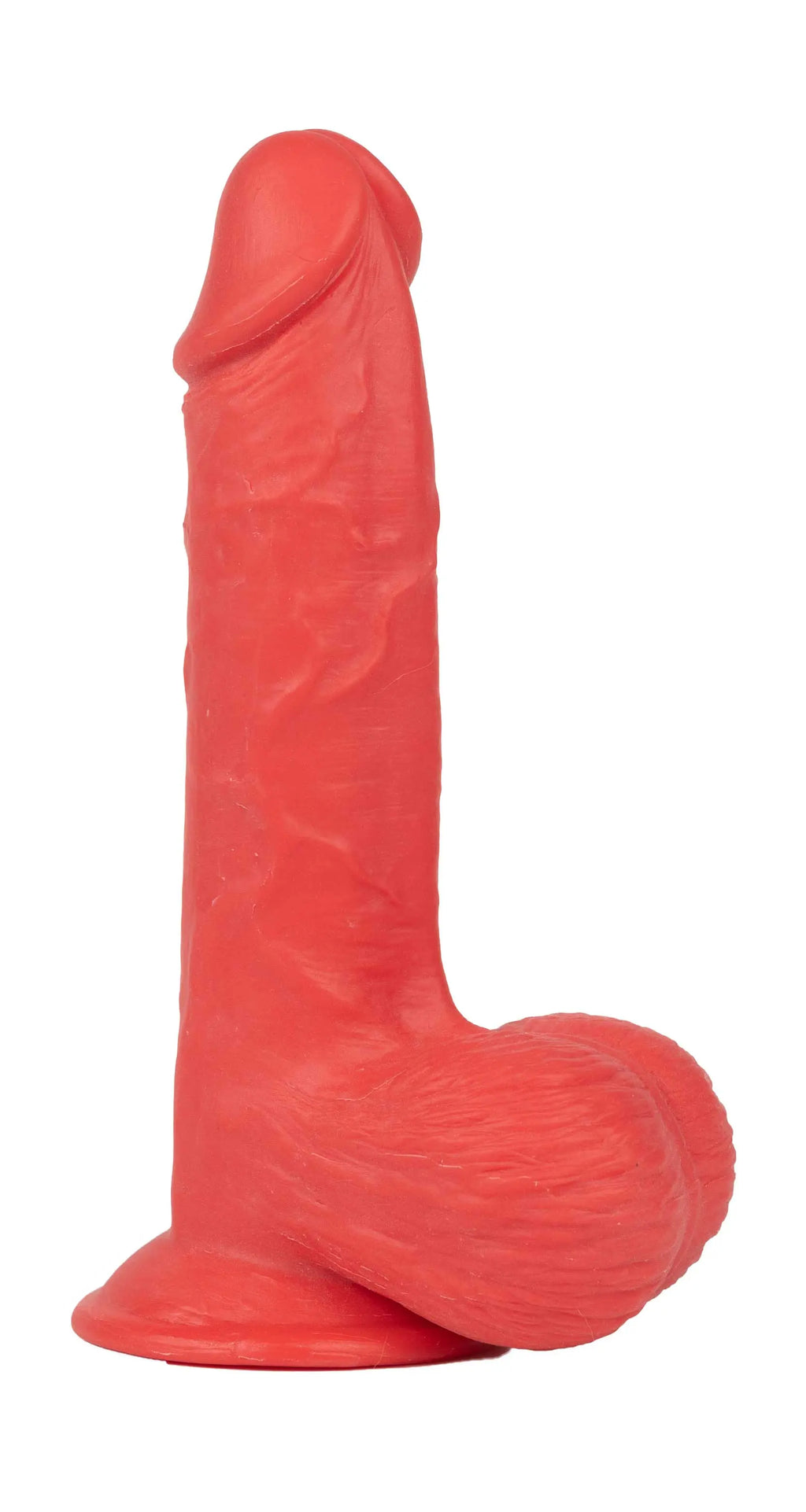 Real Skin Mr. Ruby 7.5" Dual Layer Dildo – body-safe materials | Fu'Cha Exotics
