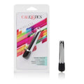 Wireless mini massager with chrome wand and black handle base
