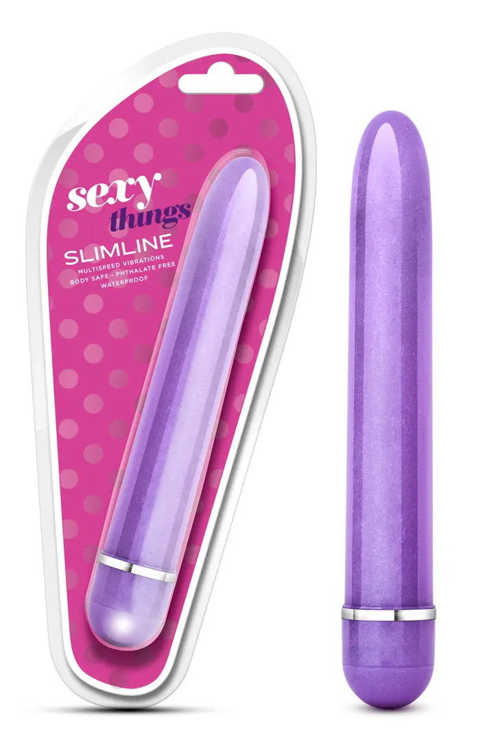 Sexy Things - Slimline Vibe - Purple – body-safe silicone fully waterproof | Fu'Cha Exotics
