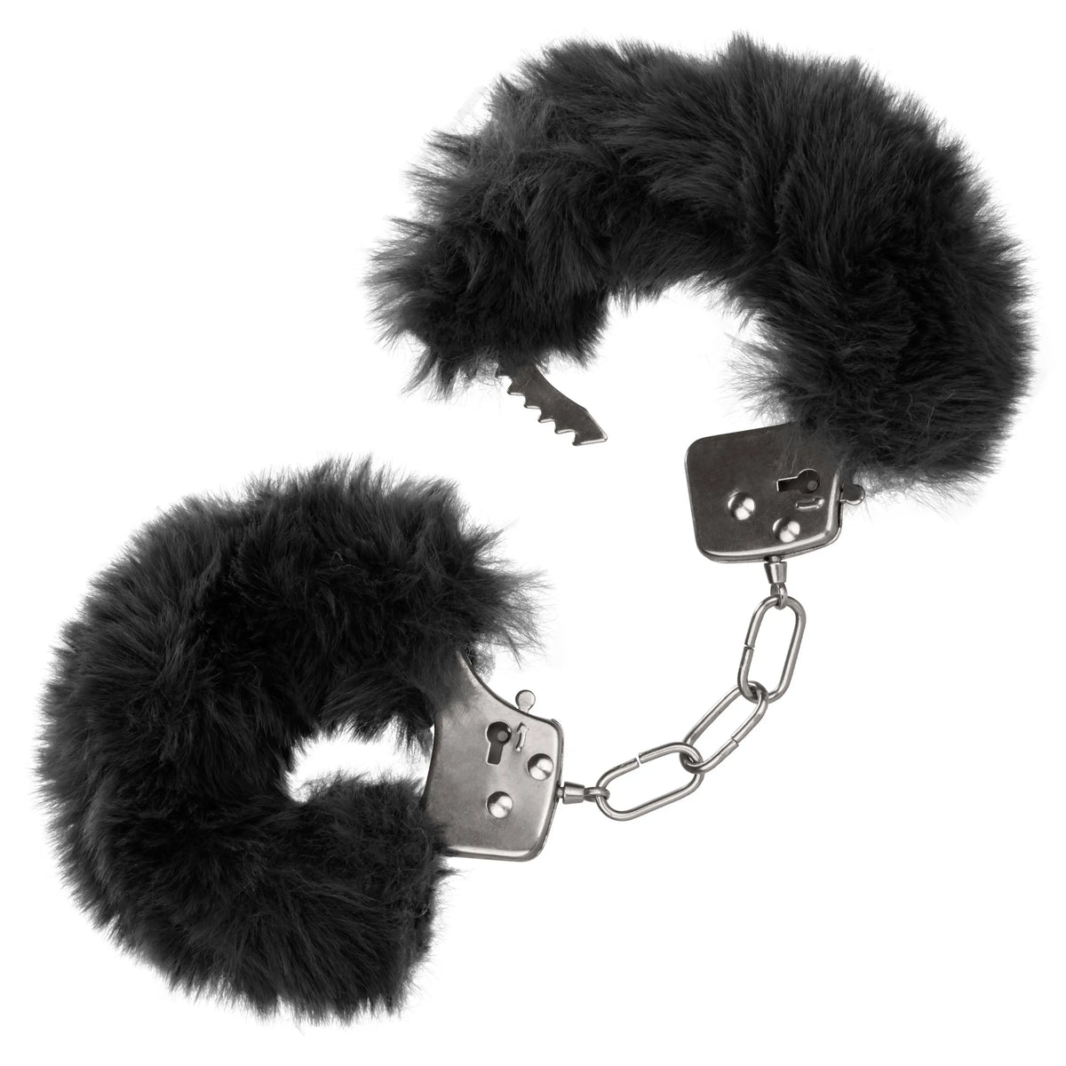 Ultra Fluffy Furry Cuffs - Black – body-safe materials | Fu'Cha Exotics