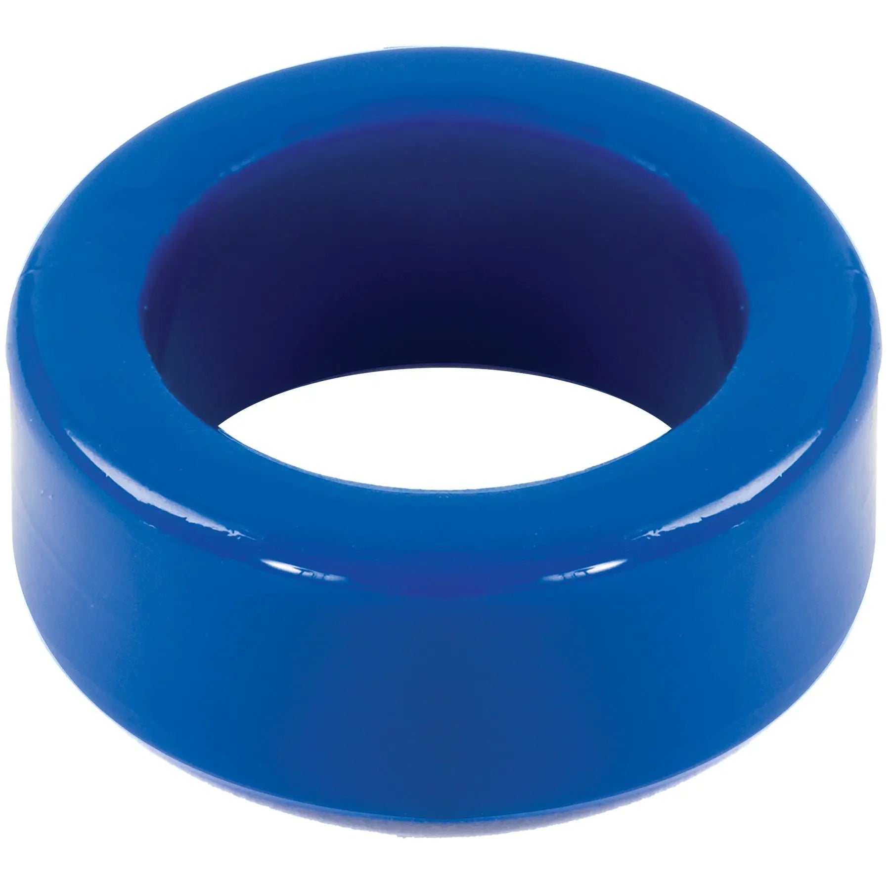 Blue cock ring with smooth band