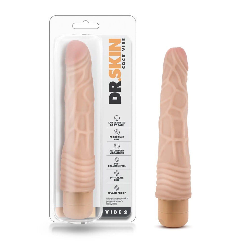 Dr Skin Cock Vibe #2 - Natural – body-safe materials | Fu'Cha Exotics