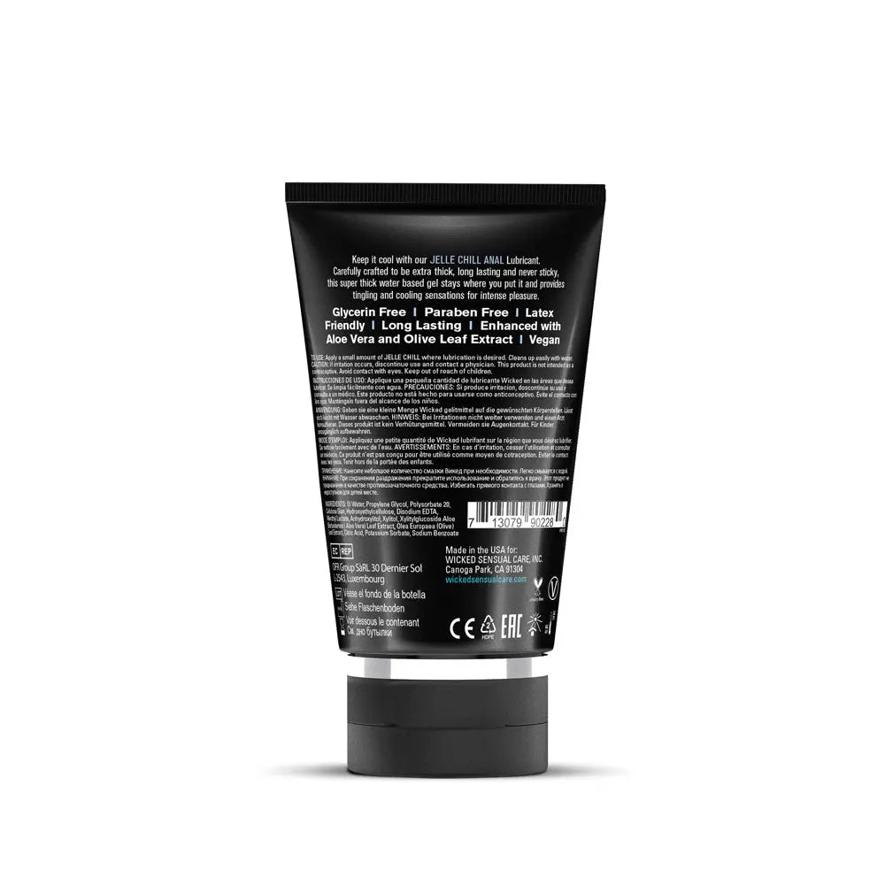 Jelle Chill Cooling Anal Gel Lubricant - 4 Fl. Oz. – body-safe materials | Fu'Cha Exotics