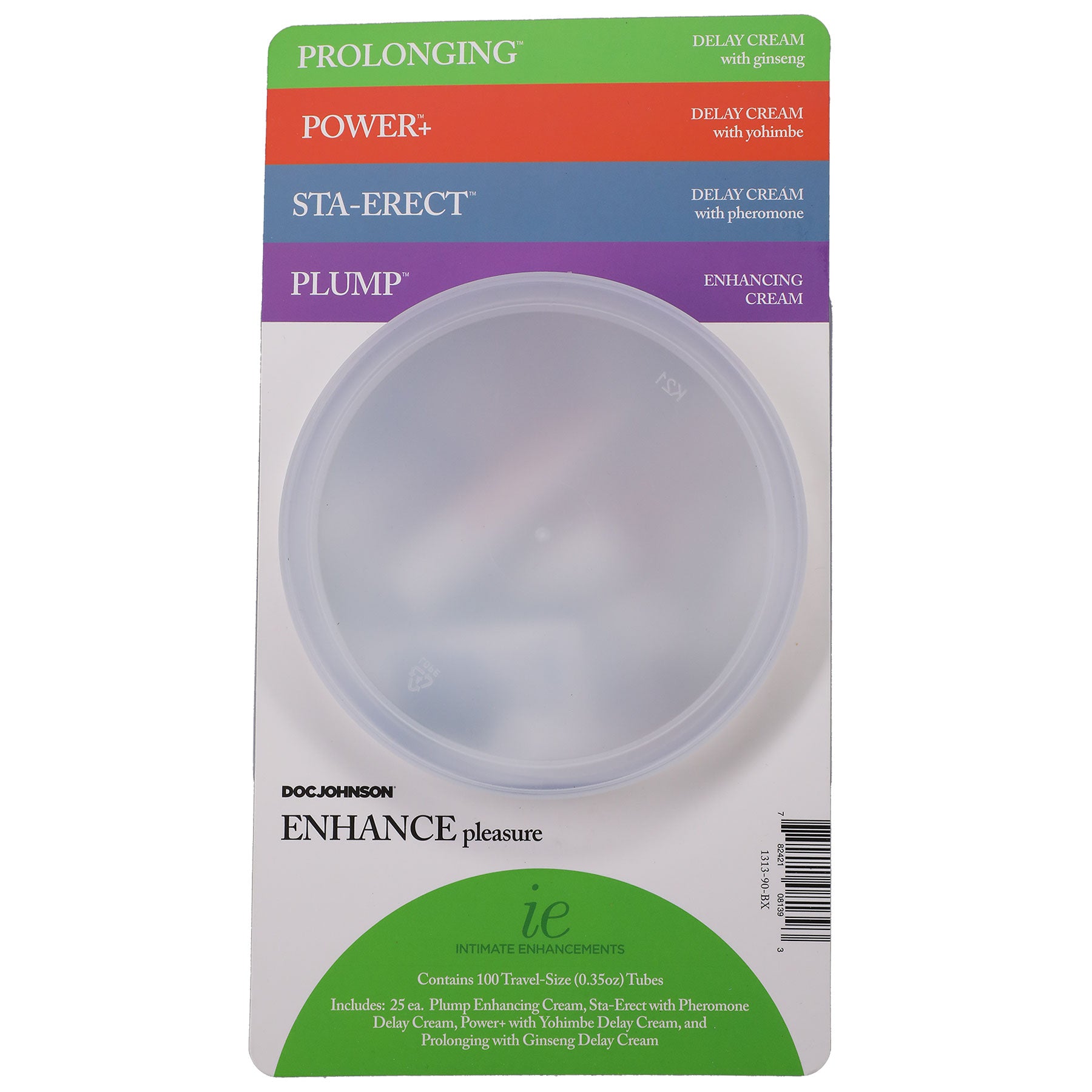 Intimate Enhancements - Enhance Pleasure -  Fishbowl Display - 100 Pieces - 0.35 Oz Tubes