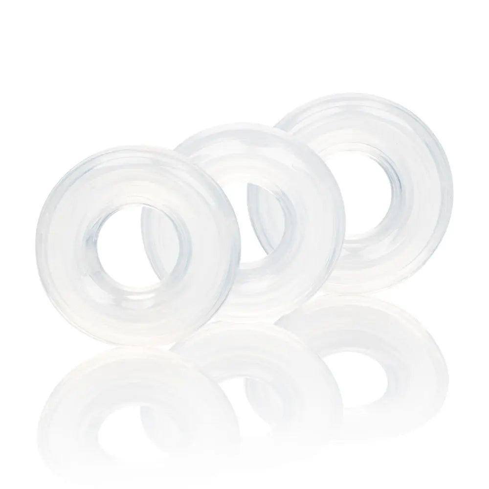 Set of 3 Silicone Stacker Rings – body-safe silicone | Fu'Cha Exotics