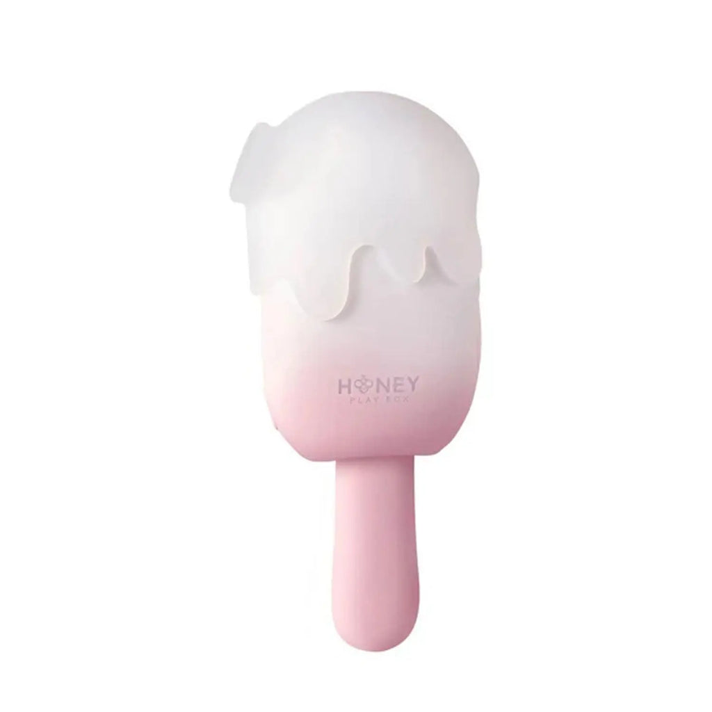 Bite Me Cream Pop Stimulator - Pink – body-safe silicone fully waterproof | Fu'Cha Exotics