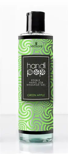 Handi Pop Handjob Massage Gel - Green Apple - 4.2 Oz. – body-safe materials | Fu'Cha Exotics
