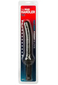 Black novelty handle tool in retail blister pack