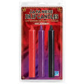 Japanese drip candles set of 3 with red, purple, and black tapered drip candles