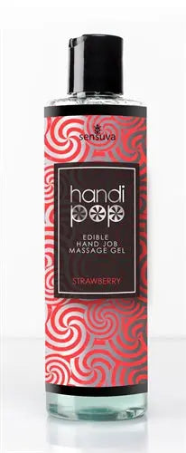 Handi Pop Handjob Massage Gel - Strawberry - 4.2 Oz. – body-safe materials | Fu'Cha Exotics