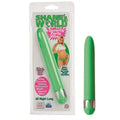 Shane's World green vibe wand toy in blister pack, all night long design