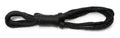 Black bondage rope with central knot, 25-inch length
