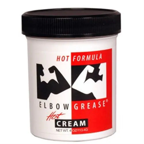 Elbow Grease Hot Cream - 4 Oz. – body-safe materials | Fu'Cha Exotics
