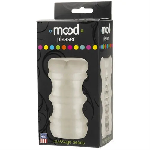 Frost massage beads with ridged, molded surface in retail box
