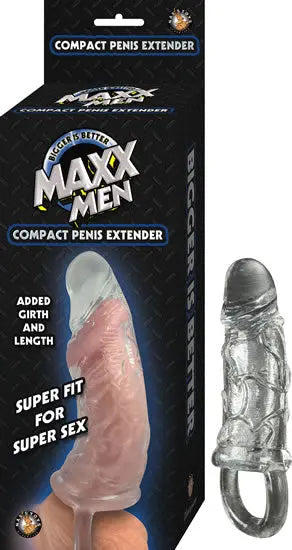 Maxx Men Compact Penis Sleeve - Clear – body-safe materials | Fu'Cha Exotics