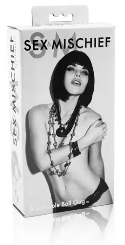 Sex and Mischief Breathable Ball Gag – body-safe materials | Fu'Cha Exotics