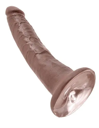 King Cock 7-Inch - Brown – body-safe materials | Fu'Cha Exotics