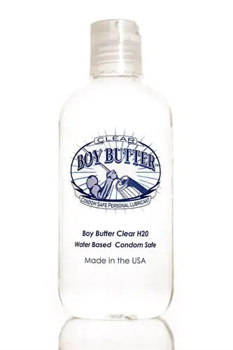 Boy Butter Clear H2O 8 Oz – body-safe materials | Fu'Cha Exotics