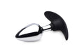 Dark Invader Metal and Silicone Anal Plug - Medium -