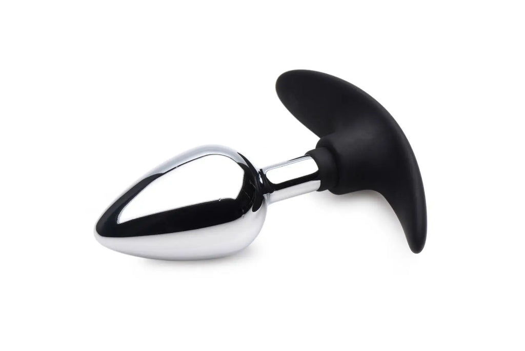 Dark Invader Metal and Silicone Anal Plug - Medium - – body-safe silicone | Fu'Cha Exotics