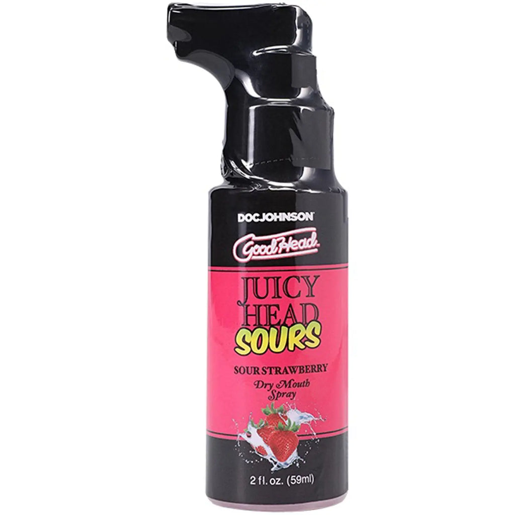 Goodhead Juicy Head Dry Mouth Spray Sour Strawberry 2 Fl Oz – body-safe materials | Fu'Cha Exotics