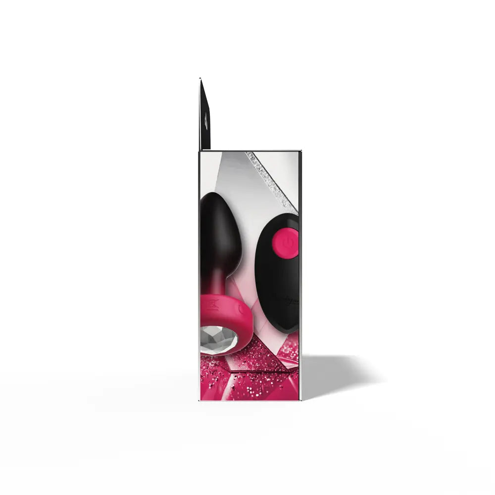 Eluxe Vibrating Clr Gem Rbyombre Plug Md With Remote – body-safe materials | Fu'Cha Exotics
