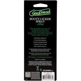 Goodhead Booty Licker Spray Mint 1 Fl. Oz – body-safe materials | Fu'Cha Exotics