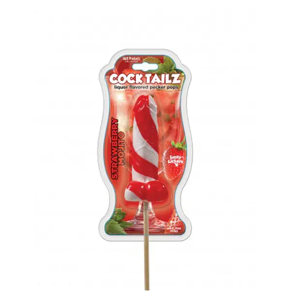 Cocktailz Strawberry Mojito Pecker Pop – body-safe materials | Fu'Cha Exotics